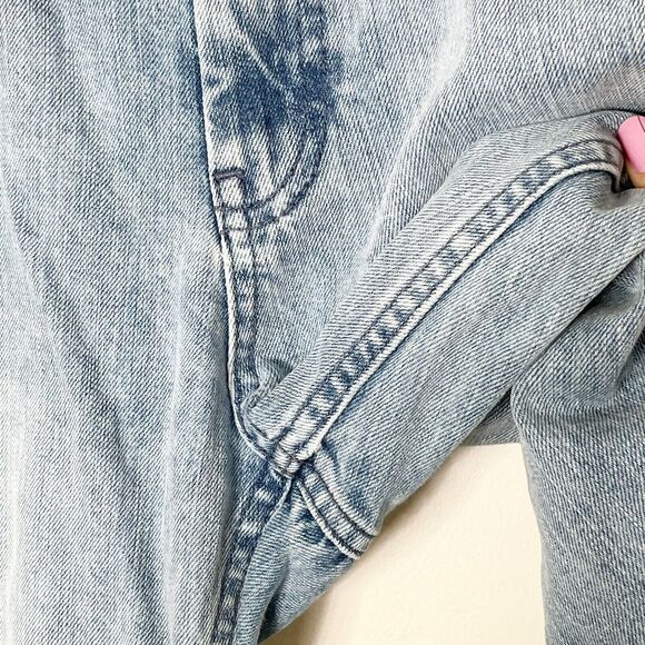 Whistles Distressed Cropped Jeans Women’s 26 Medium Wash Rigid 100% Cotton Denim - Picture 9 of 13